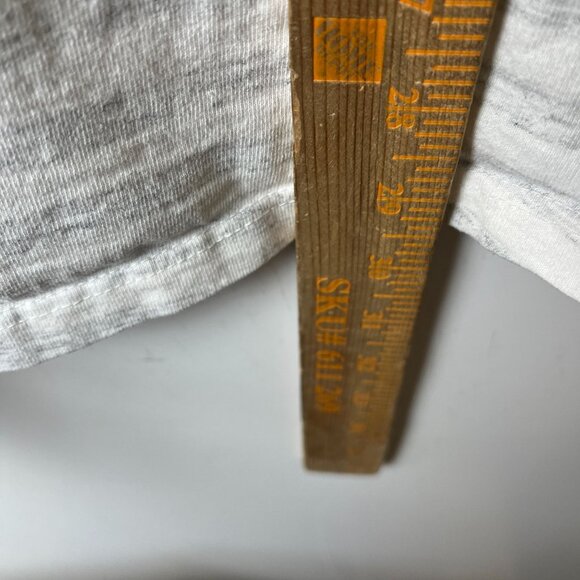 Vintage I Love My Attitude Tank Top Gray Cream XL Extra Large USA Striped Logo - Picture 8 of 14